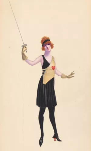 Fencing, 19 by Will R. Barnes Oil Painting