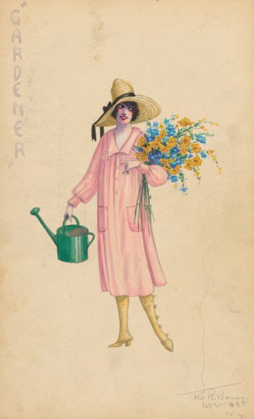 Gardener  by Will R. Barnes - Hand-Painted Oil Painting Reproduction