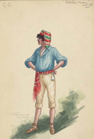 GG-Fisher Men-Act III by Will R. Barnes Oil Painting
