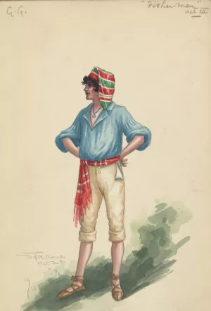 GG-Fisher Men-Act III by Will R. Barnes Oil Painting