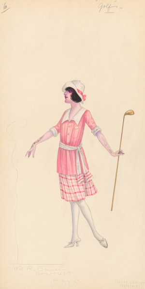 Golfing, 6 by Will R. Barnes Oil Painting