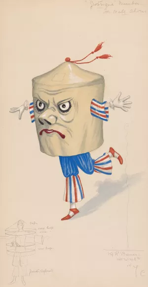 Grotesque Number-For Male Chorus by Will R. Barnes Oil Painting