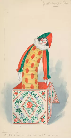 Jack-in-the-box by Will R. Barnes Oil Painting