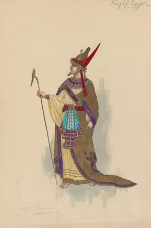 King of Egypt by Will R. Barnes Oil Painting
