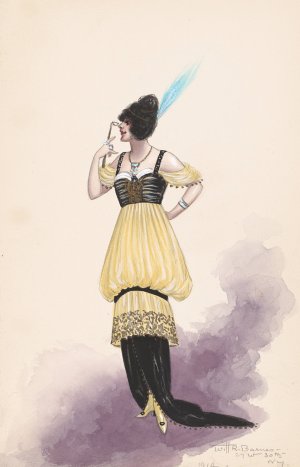 Mme Bereny; Act II Oil painting by Will R. Barnes