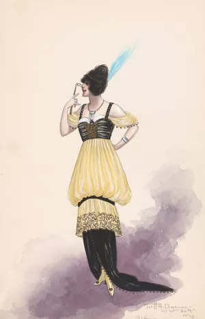 Mme Bereny; Act II by Will R. Barnes Oil Painting