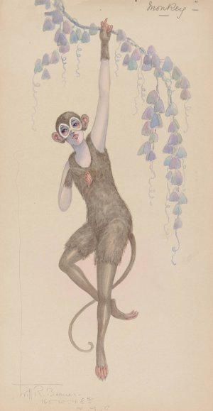 Monkey by Will R. Barnes Oil Painting