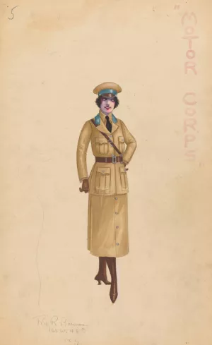 Motor Corps, 5 by Will R. Barnes Oil Painting