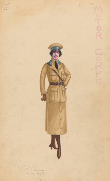 Motor Corps, 5  by Will R. Barnes - Hand-Painted Oil Painting Reproduction