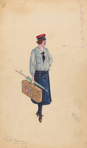 Porters, 6 by Will R. Barnes Oil Painting