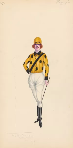 Racing, 20 by Will R. Barnes Oil Painting