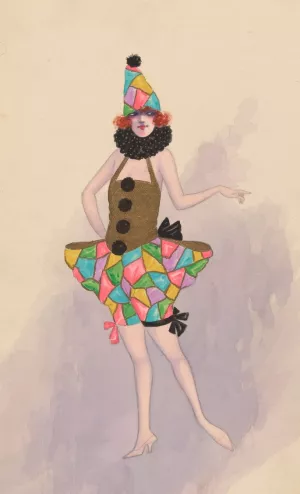 Revue, 9 Oil painting by Will R. Barnes