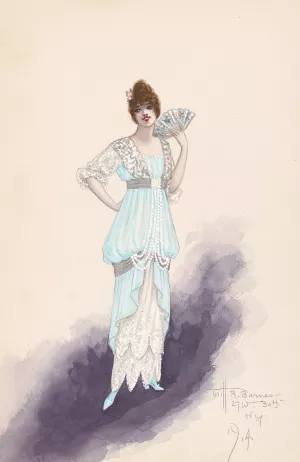 Rosalie; Act II Oil painting by Will R. Barnes
