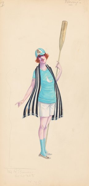 Rowing, 17 by Will R. Barnes Oil Painting