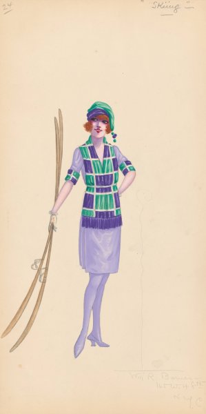 Main Product Photo of Skiing, 24  Painting by Will R. Barnes