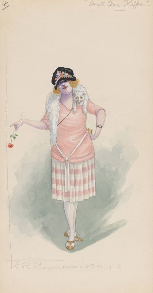 Small Town Flapper  by Will R. Barnes - Hand-Painted Oil Painting Reproduction