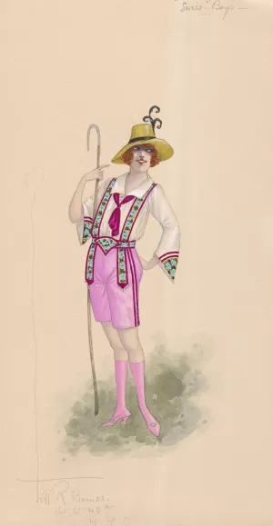 Swiss Boys by Will R. Barnes Oil Painting