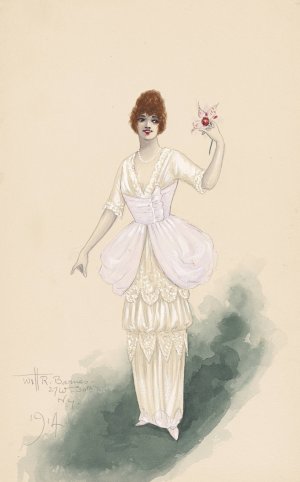 Tango Girl; Act II, 30 by Will R. Barnes Oil Painting