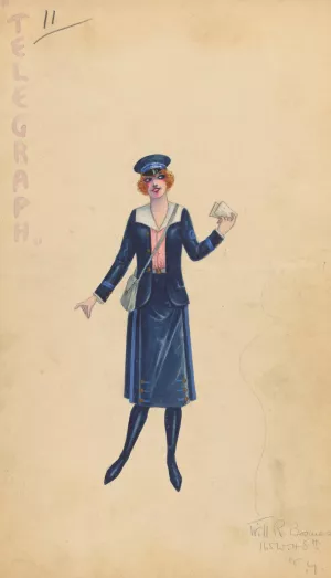 Telegraph, 11 by Will R. Barnes Oil Painting