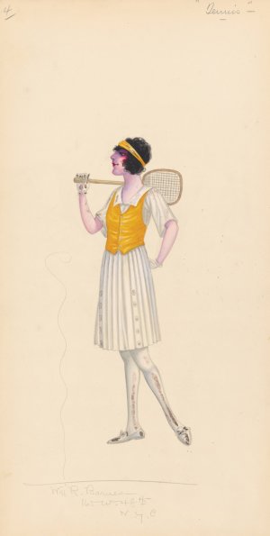 Tennis, 4 by Will R. Barnes Oil Painting