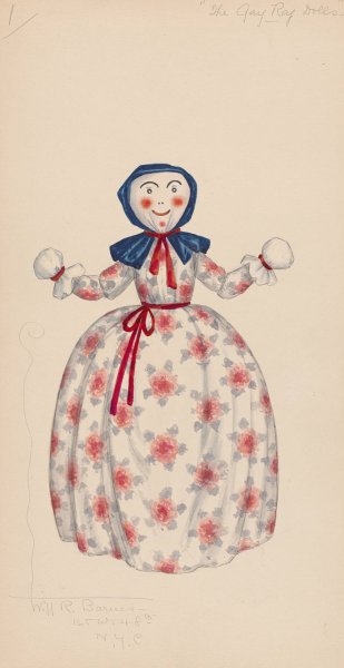 Main Product Photo of The Gay Rag Dolls-1  Painting by Will R. Barnes