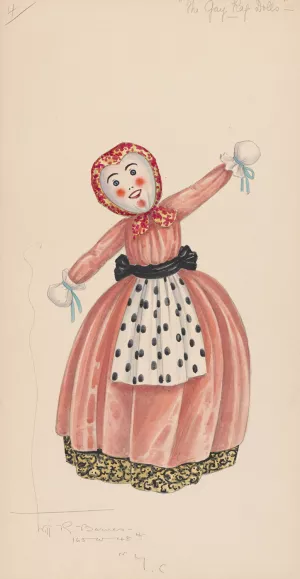The Gay Rag Dolls-4 Oil painting by Will R. Barnes