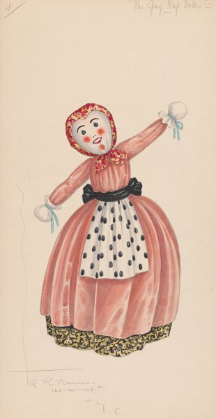 The Gay Rag Dolls-4  by Will R. Barnes - Hand-Painted Oil Painting Reproduction