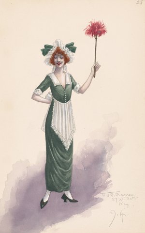 Tillie; Act I, 28 by Will R. Barnes Oil Painting