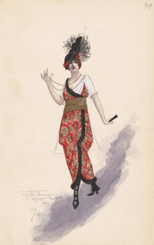 Tillie; Act I, 29 by Will R. Barnes Oil Painting