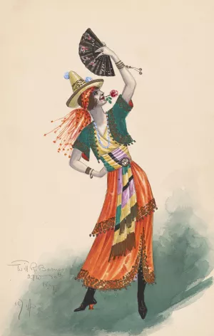 Tillie-Argentine; Act II by Will R. Barnes Oil Painting
