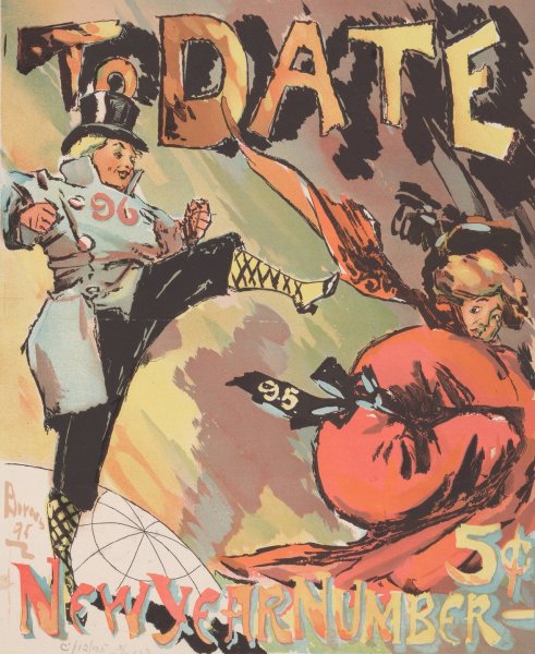 To Date, New Year, number  by Will R. Barnes - Hand-Painted Oil Painting Reproduction