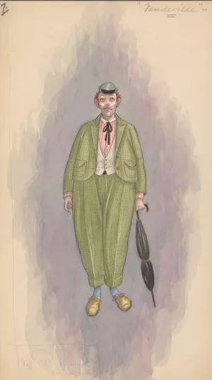 Vaudeville, 7 by Will R. Barnes Oil Painting