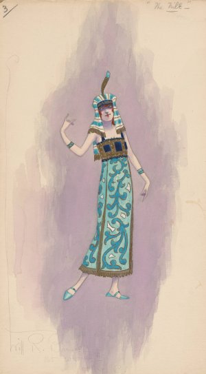 Woman's costume by Will R. Barnes Oil Painting