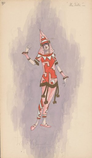 Woman's costume; Pink pants, 2 by Will R. Barnes Oil Painting