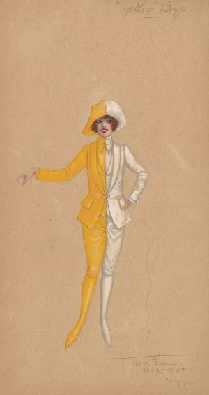 Yellow Boys by Will R. Barnes Oil Painting