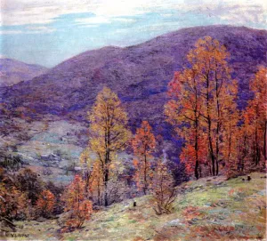 Autum Glory by Willard Leroy Metcalf Oil Painting