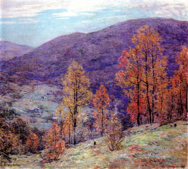 Main Product Photo of Autum Glory Painting by Willard Leroy Metcalf