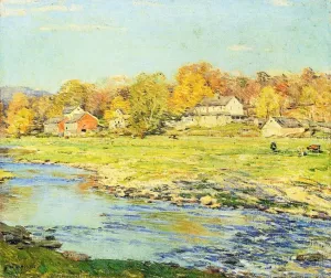 Late Afternoon in October by Willard Leroy Metcalf Oil Painting