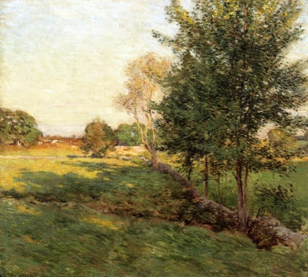 Lengthening Shadows by Willard Leroy Metcalf - Hand-Painted Oil Painting Reproduction
