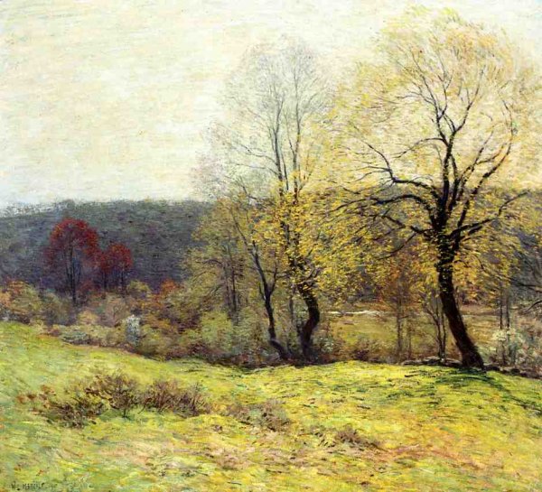 May Pastoral by Willard Leroy Metcalf - Hand-Painted Oil Painting Reproduction