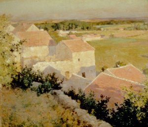Midsummer Twilight by Willard Leroy Metcalf Oil Painting