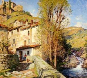 Old Mill, Pelago, Italy painting by Willard Leroy Metcalf