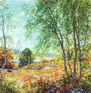 Passing Summer by Willard Leroy Metcalf - Oil Painting Reproduction