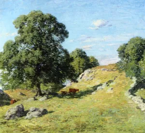 Pasture, Old Lyme by Willard Leroy Metcalf - Oil Painting Reproduction