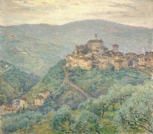 Pelago-Tuscany  by Willard Leroy Metcalf Oil Painting