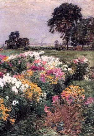 Purple, White and Gold by Willard Leroy Metcalf - Oil Painting Reproduction
