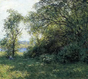 The Bower by Willard Leroy Metcalf Oil Painting