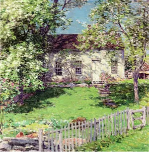 The Little White House painting by Willard Leroy Metcalf