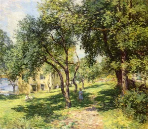The Path by Willard Leroy Metcalf Oil Painting