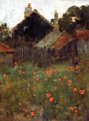 The Poppy Field by Willard Leroy Metcalf - Oil Painting Reproduction